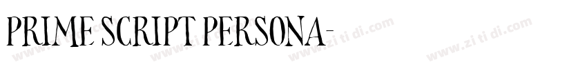 Prime Script PERSONA字体转换